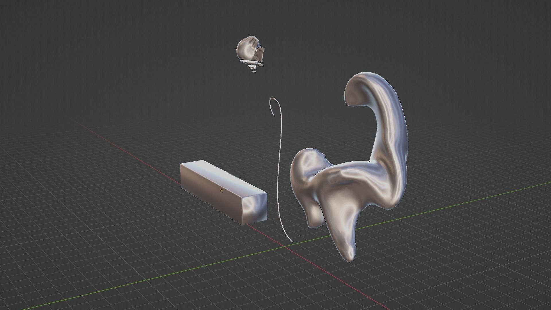 Ethereal Aquatica The Golden Wave Marble Fish Ensemble 3D model_43