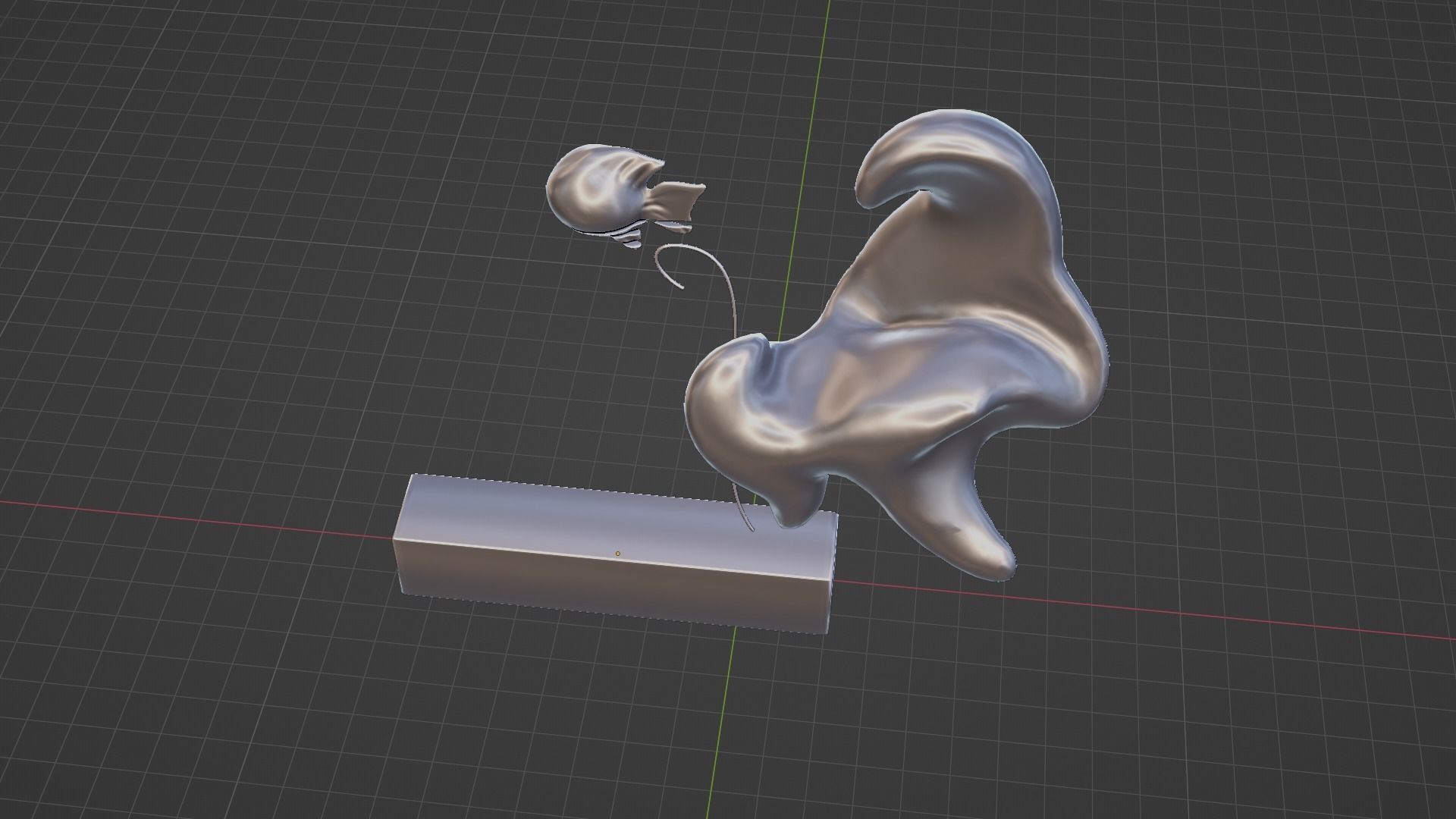 Ethereal Aquatica The Golden Wave Marble Fish Ensemble 3D model_52