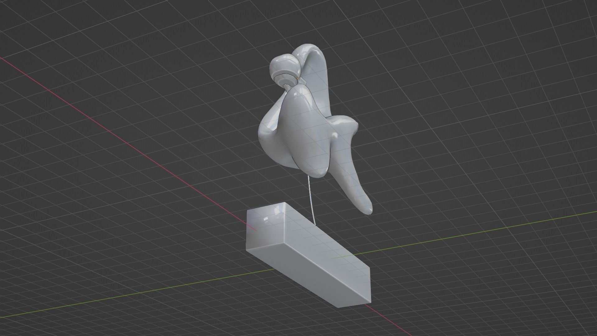 Ethereal Aquatica The Golden Wave Marble Fish Ensemble 3D model_13