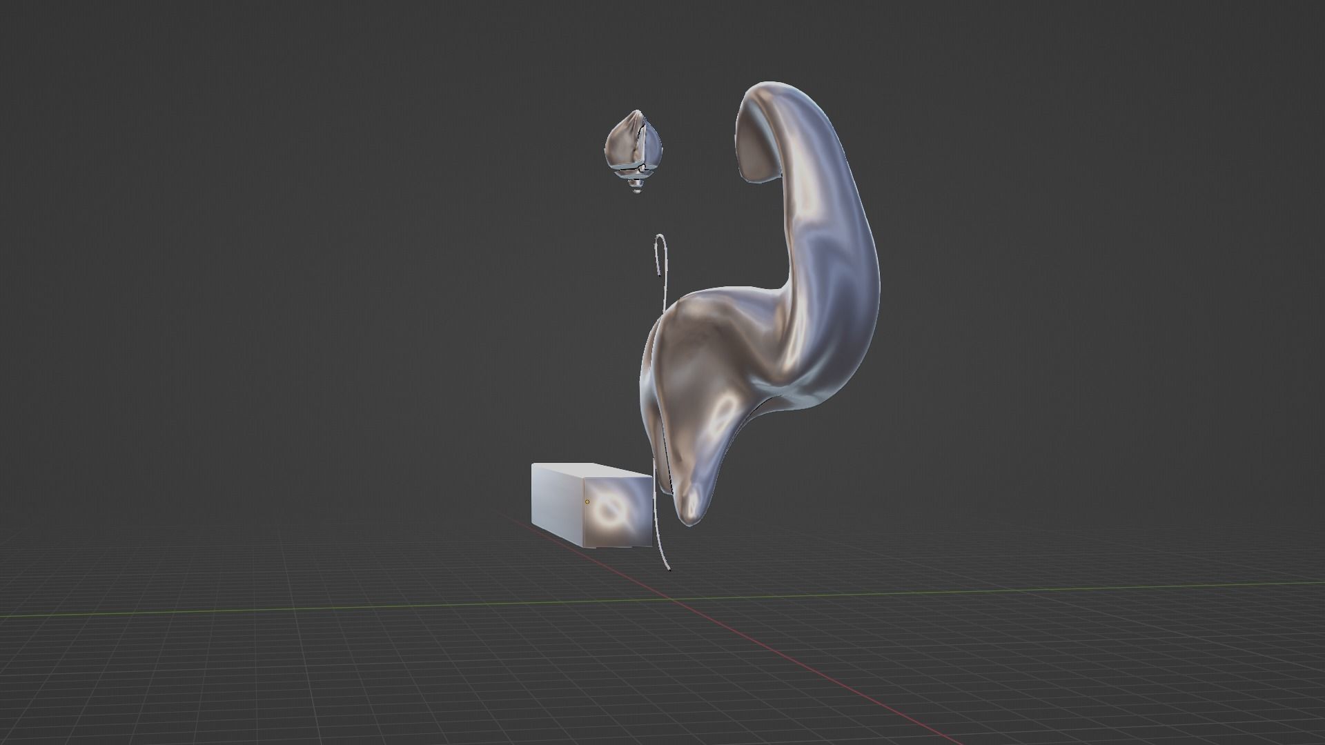 Ethereal Aquatica The Golden Wave Marble Fish Ensemble 3D model_47