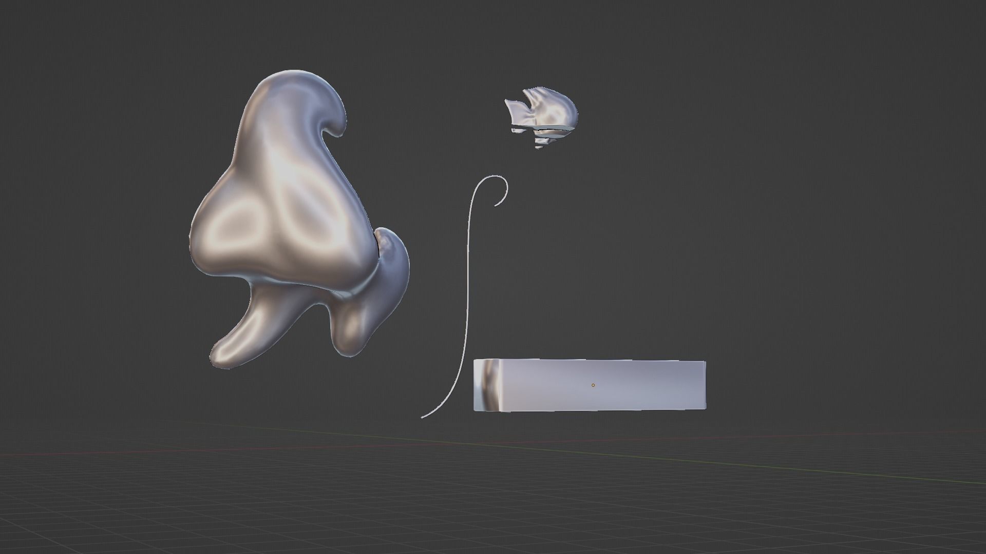 Ethereal Aquatica The Golden Wave Marble Fish Ensemble 3D model_44