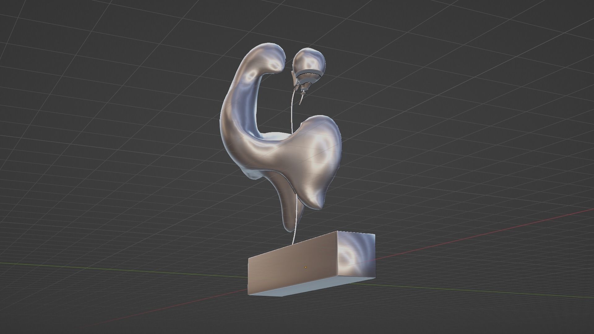 Ethereal Aquatica The Golden Wave Marble Fish Ensemble 3D model_64