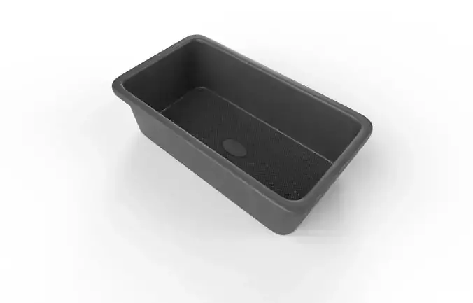 Cookware Set 01 -  Loaf Pan Low-poly 3D model