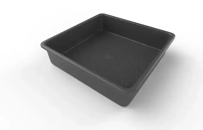 Cookware Set 01 -  Square Pan Low-poly 3D model