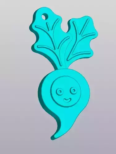 Radish Keychain