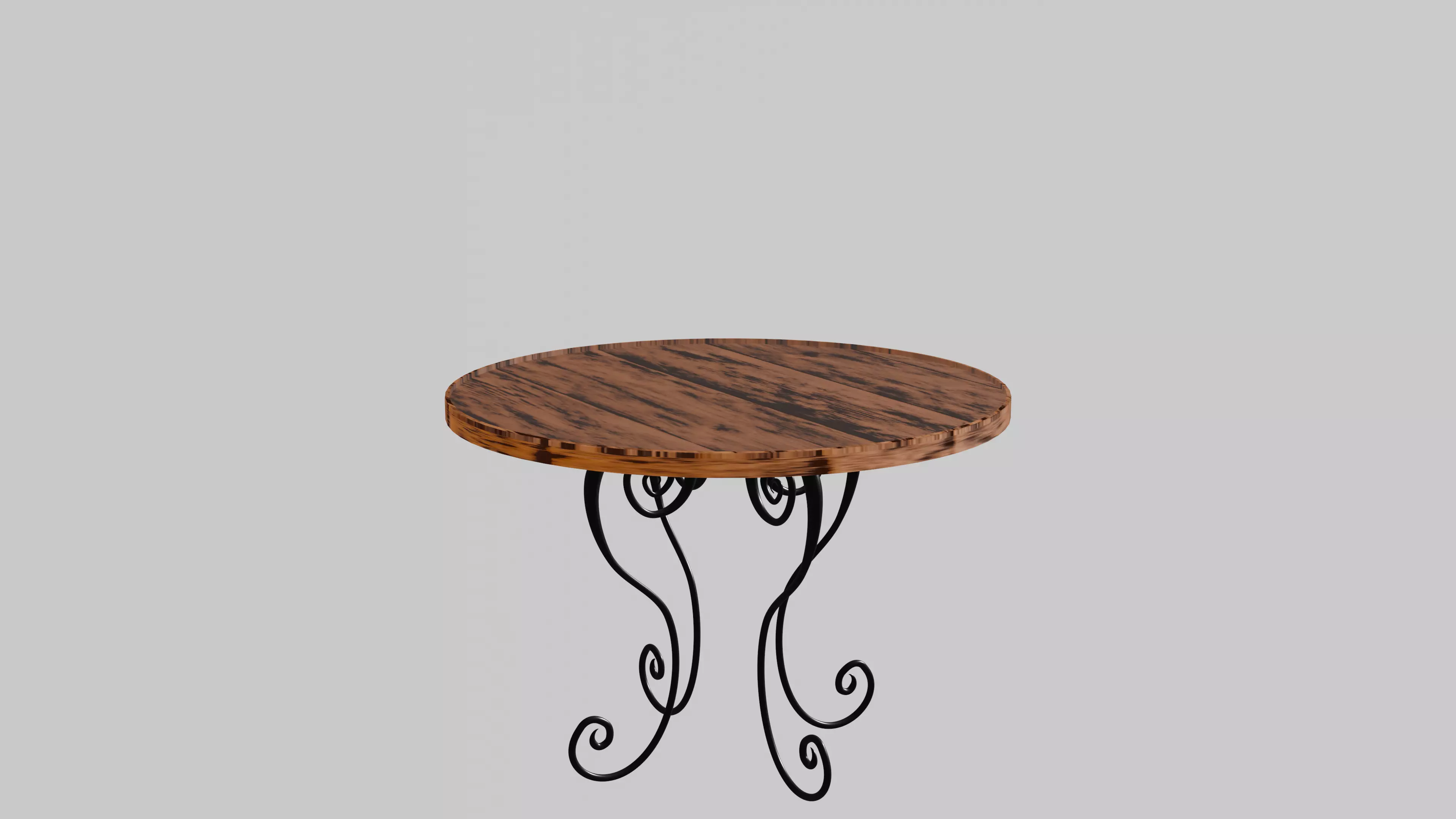 a simple-designed table  Free 3D model_0