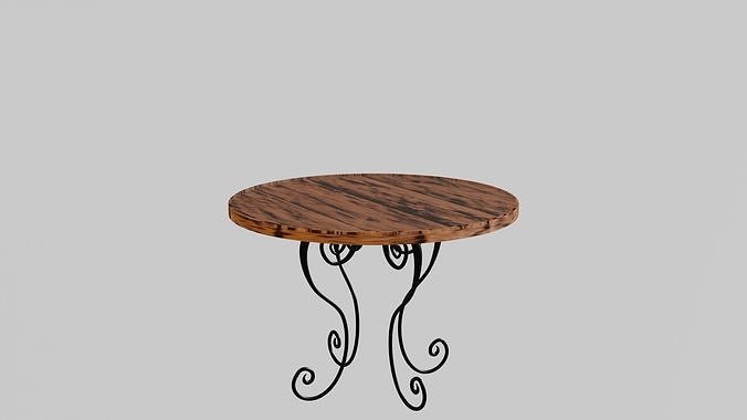 a simple-designed table  Free 3D model