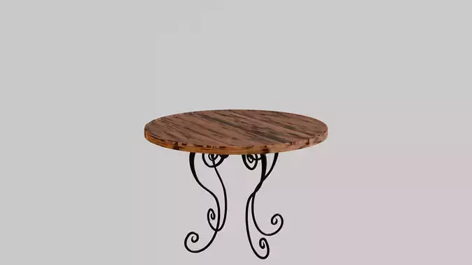 a simple-designed table 