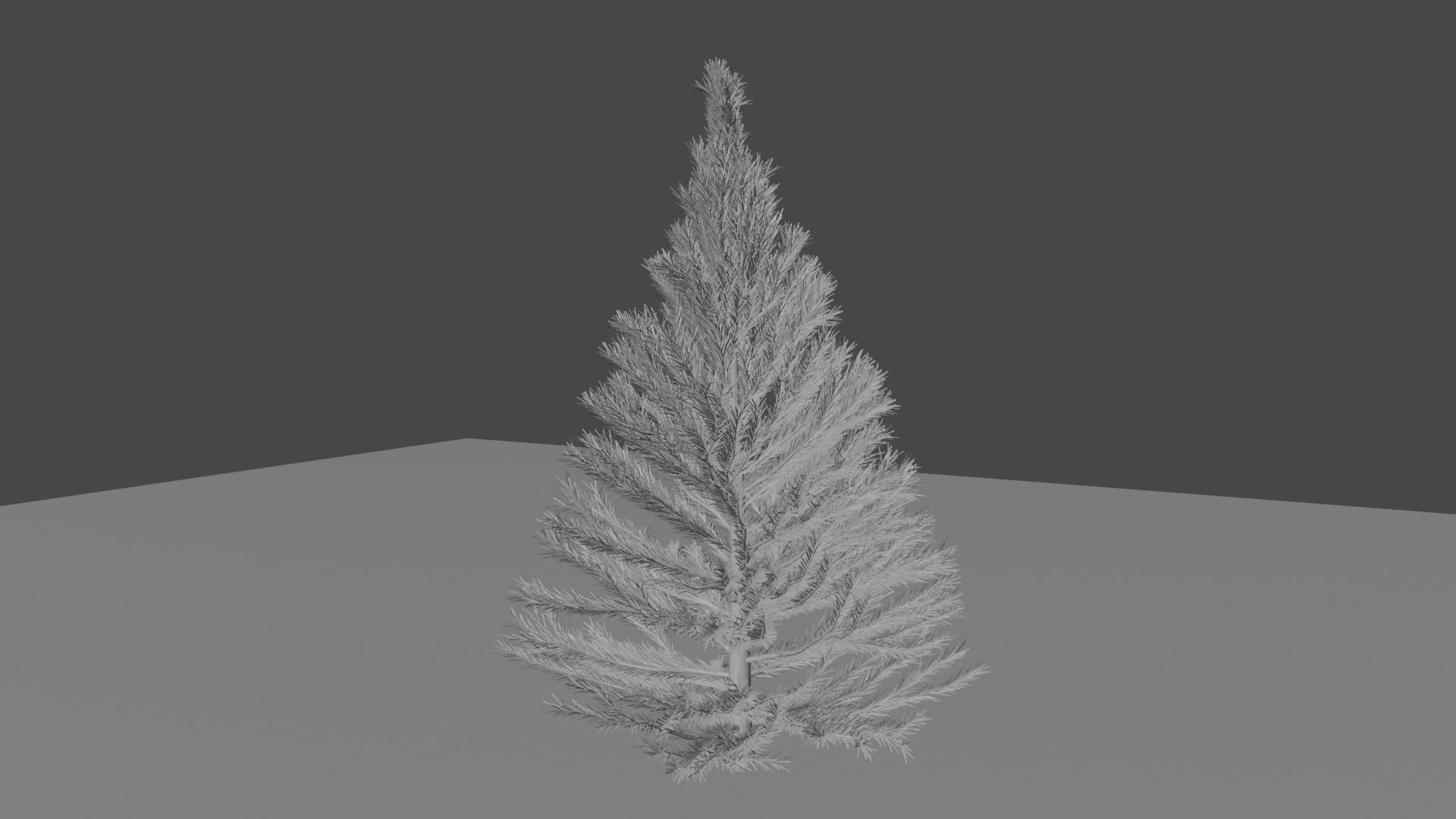 Small Pine Tree Made by Blender Low-poly 3D model_2