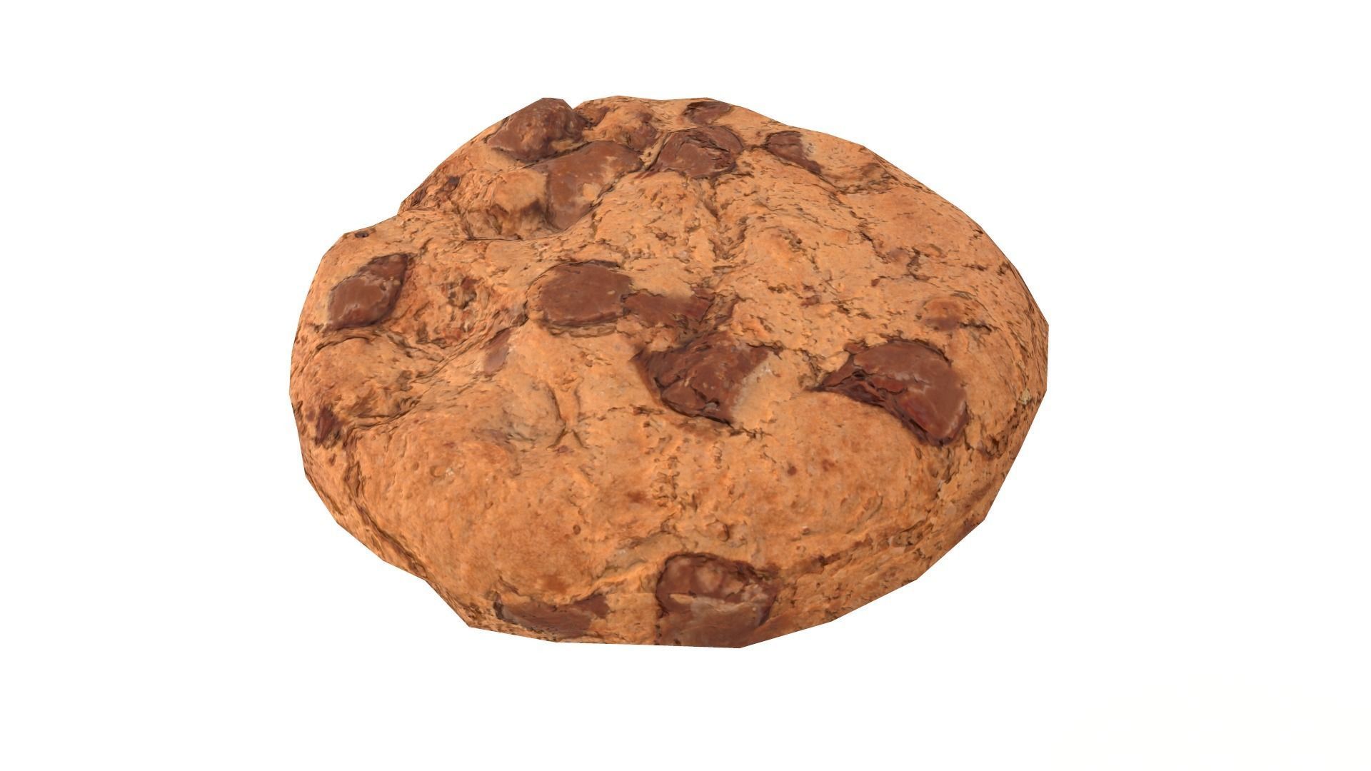 Chocolate Chip Cookie Lowpoly with game ready 3d Model Low-poly 3D model_2