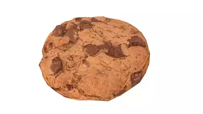 Chocolate Chip Cookie Lowpoly with game ready 3d Model