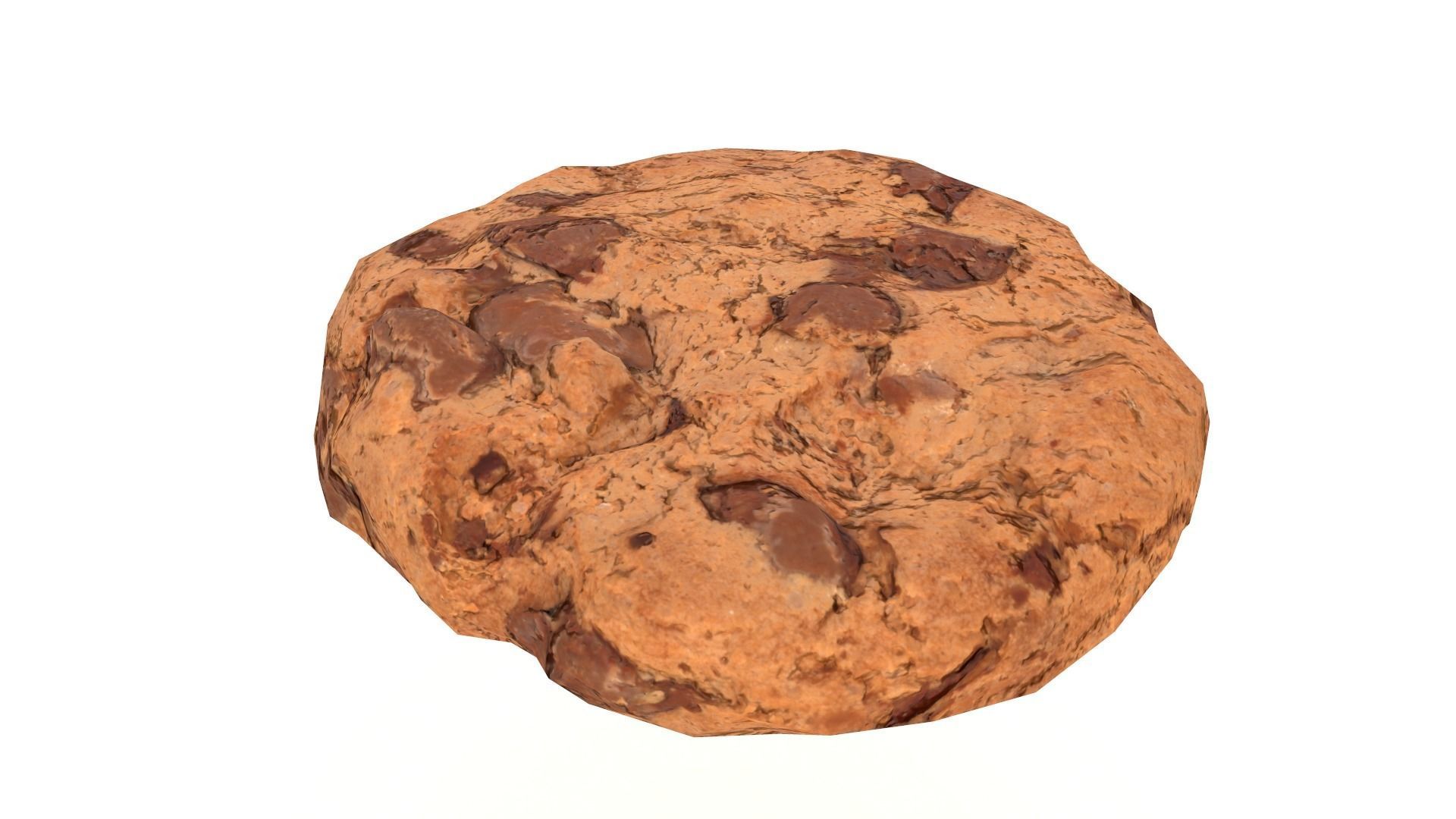 Chocolate Chip Cookie Lowpoly with game ready 3d Model Low-poly 3D model_7