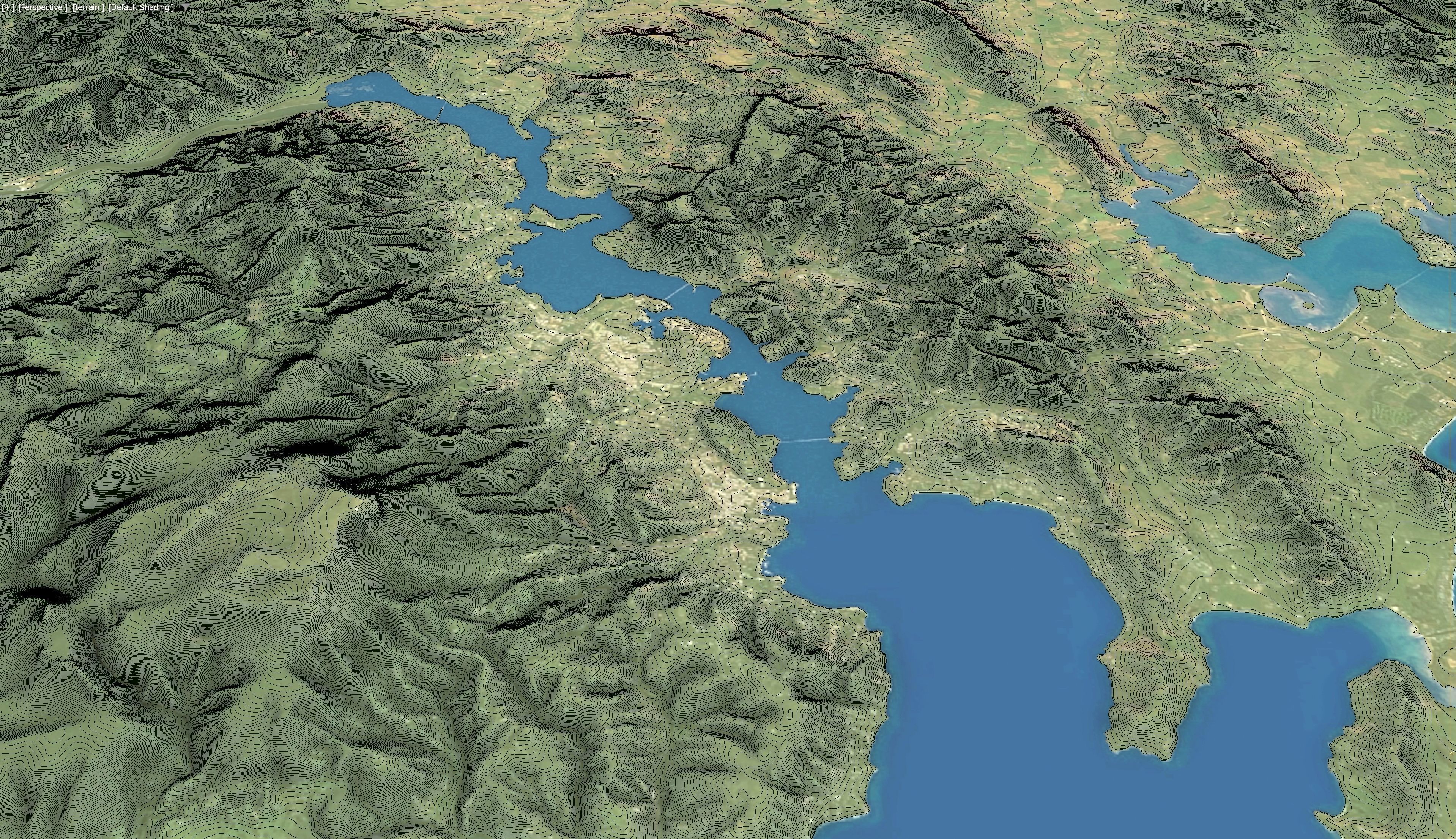 Hobart -3D Terrain Model Low-poly 3D model_1