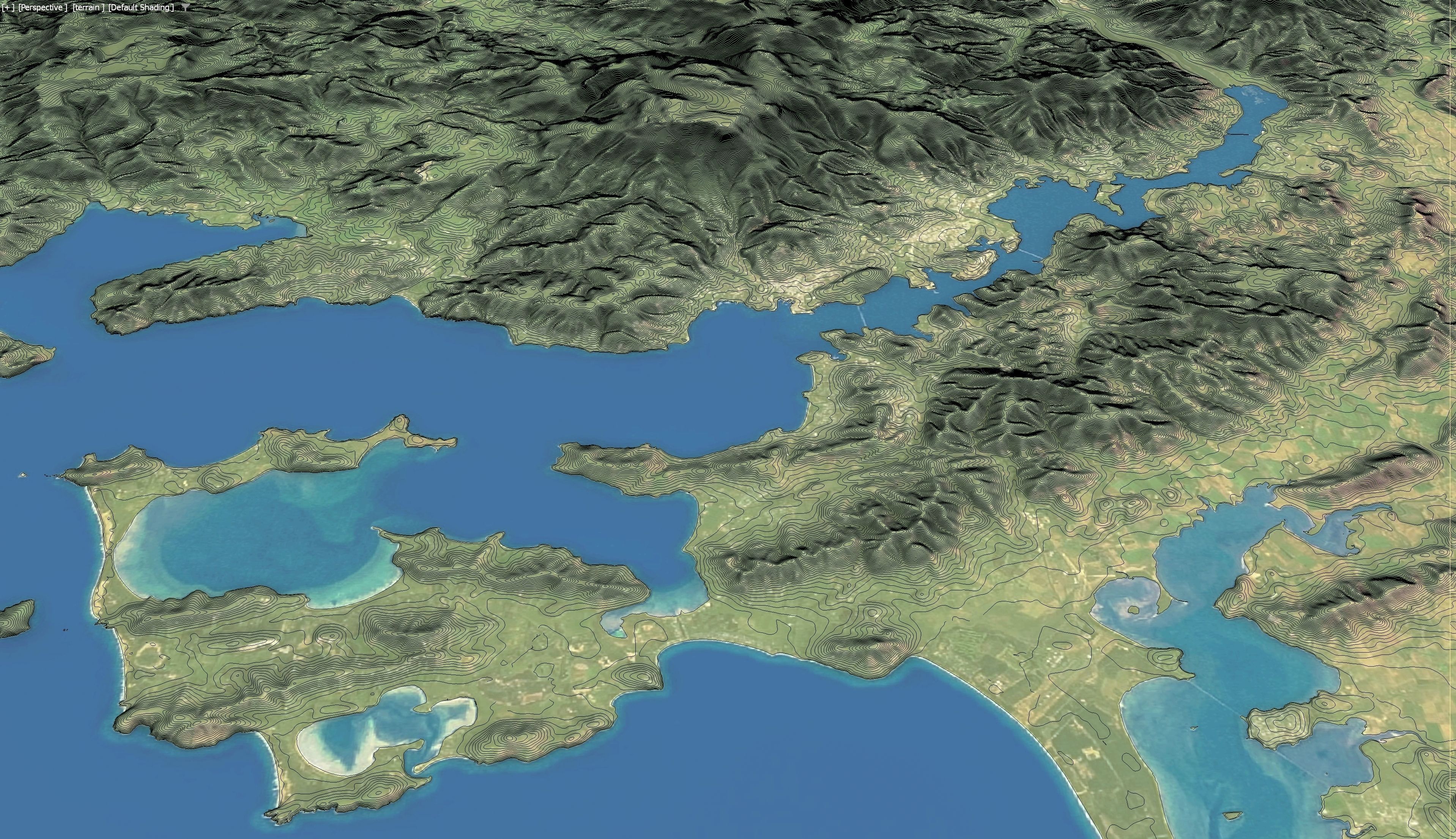 Hobart -3D Terrain Model Low-poly 3D model_9