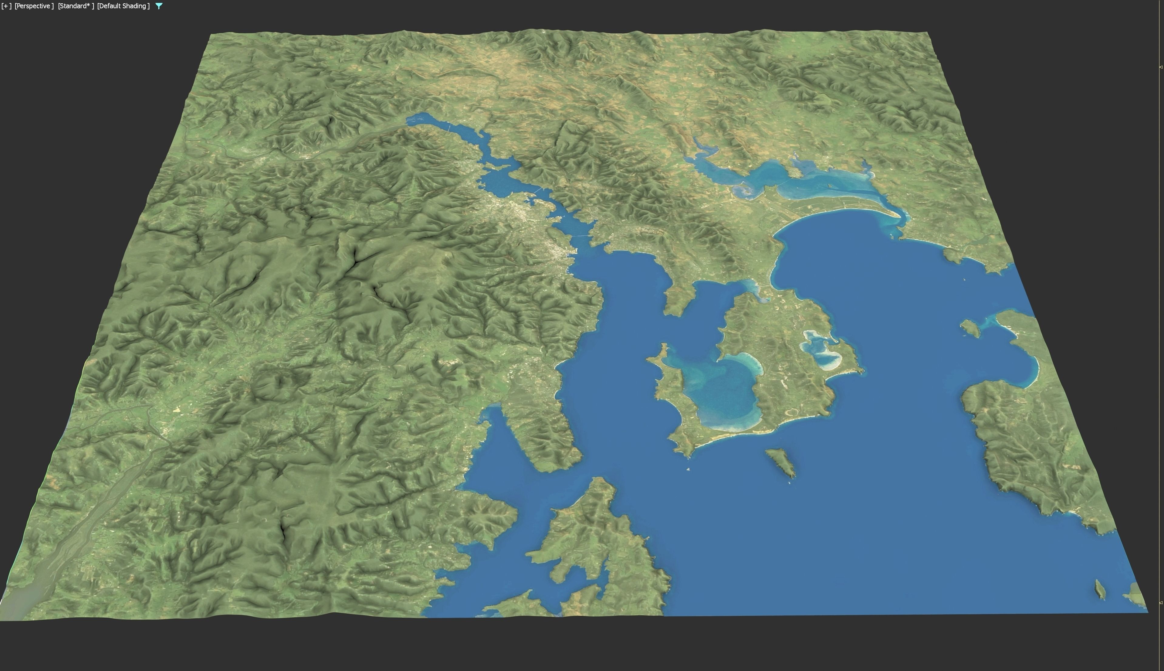 Hobart -3D Terrain Model Low-poly 3D model_24