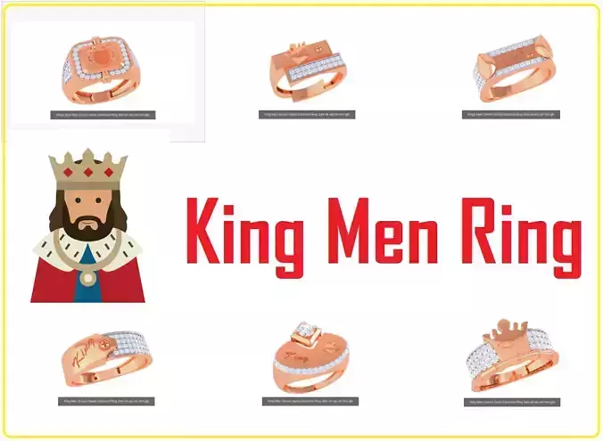 6 King Men Groom Gents Diamond Ring 3dm stl obj mtl 3mf 3D Model Collection 6 King Men Groom Gents Diamond Ring 3dm stl obj mtl 3mf 3D Model Collection