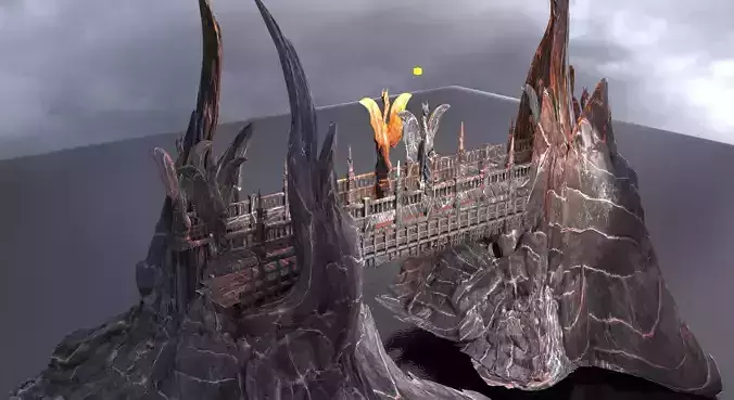 Hades Drake bridge 1  3D model