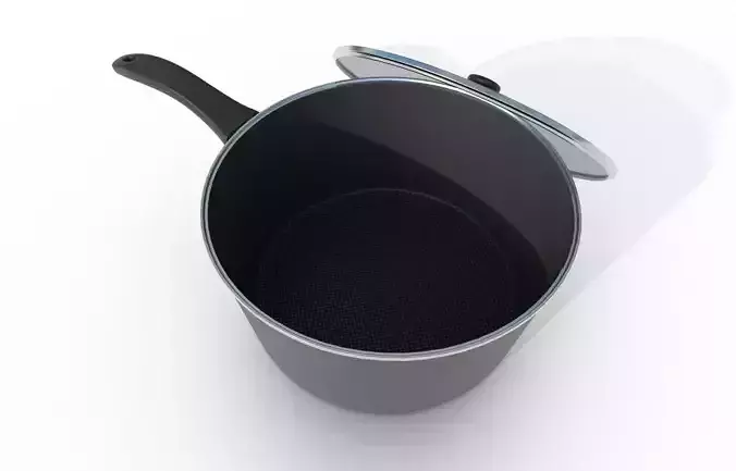 Cookware Set 01 - Pan 04 Low-poly 3D model