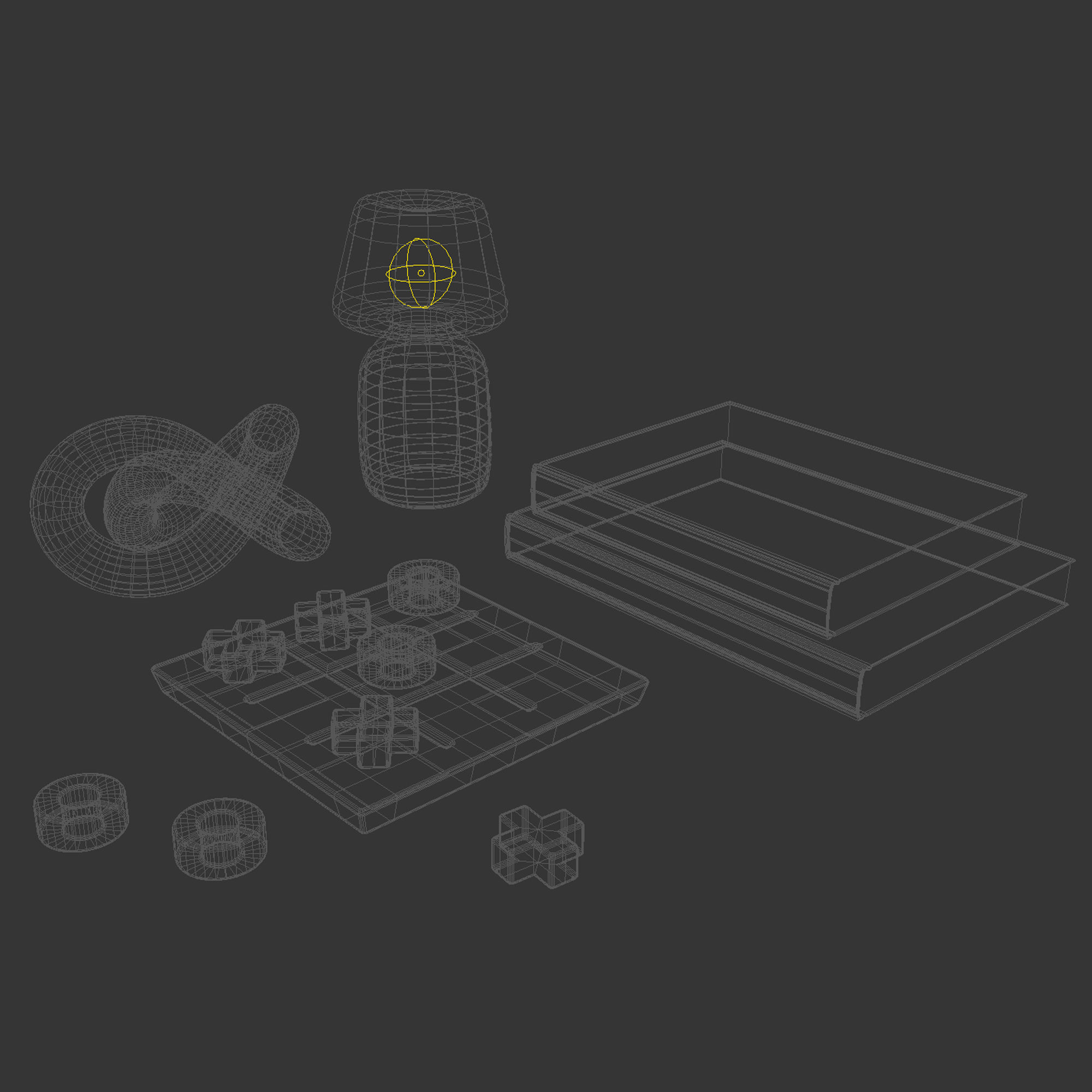 Coffee table decor 04 3D model_8