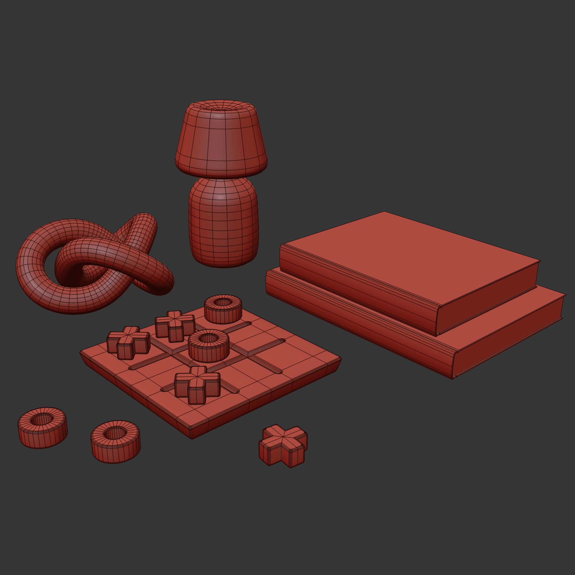 Coffee table decor 04 3D model_9