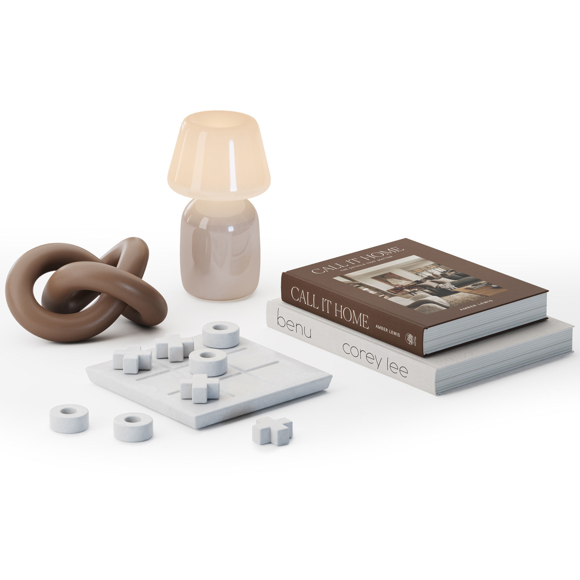 Coffee table decor 04 3D model_1