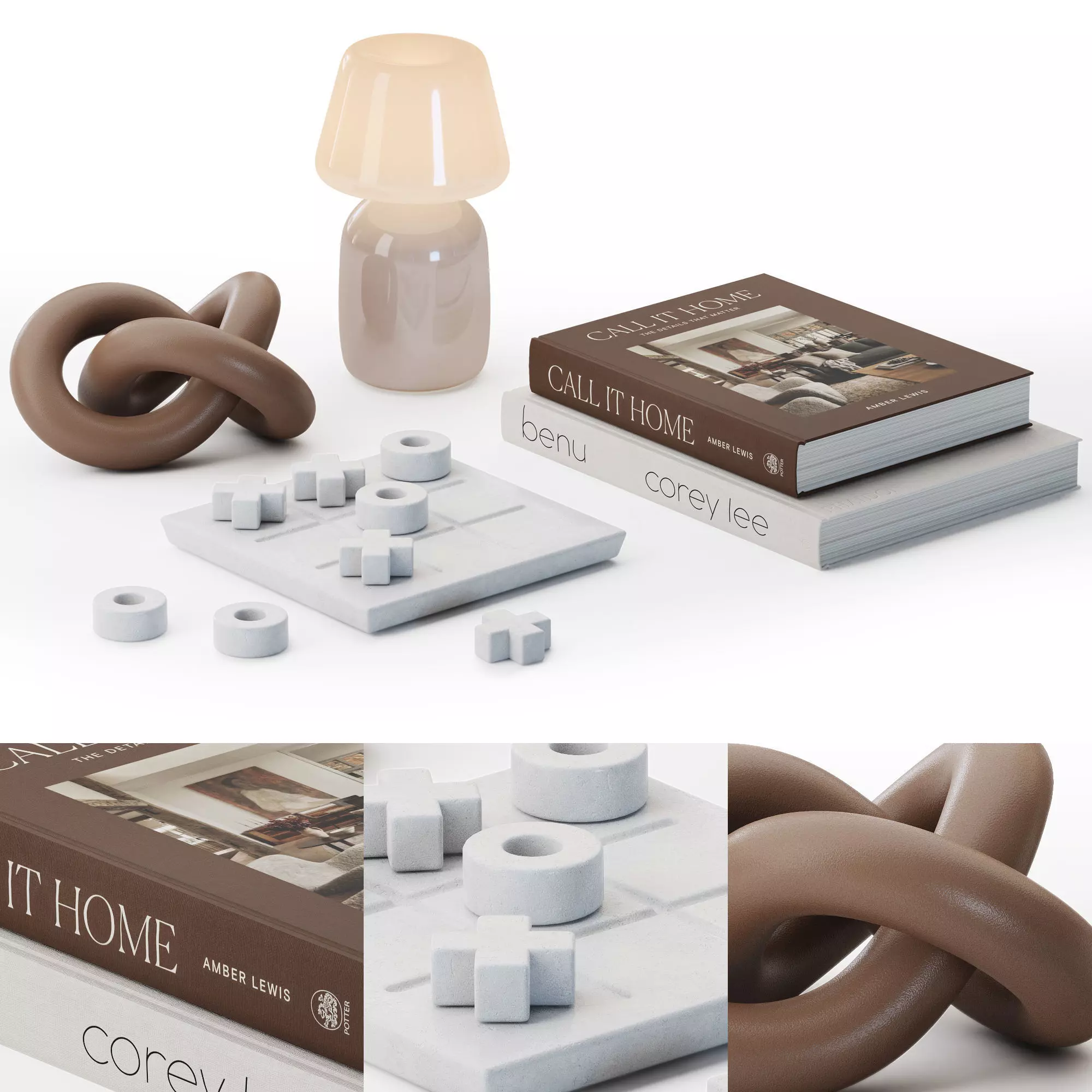 Coffee table decor 04 3D model_0