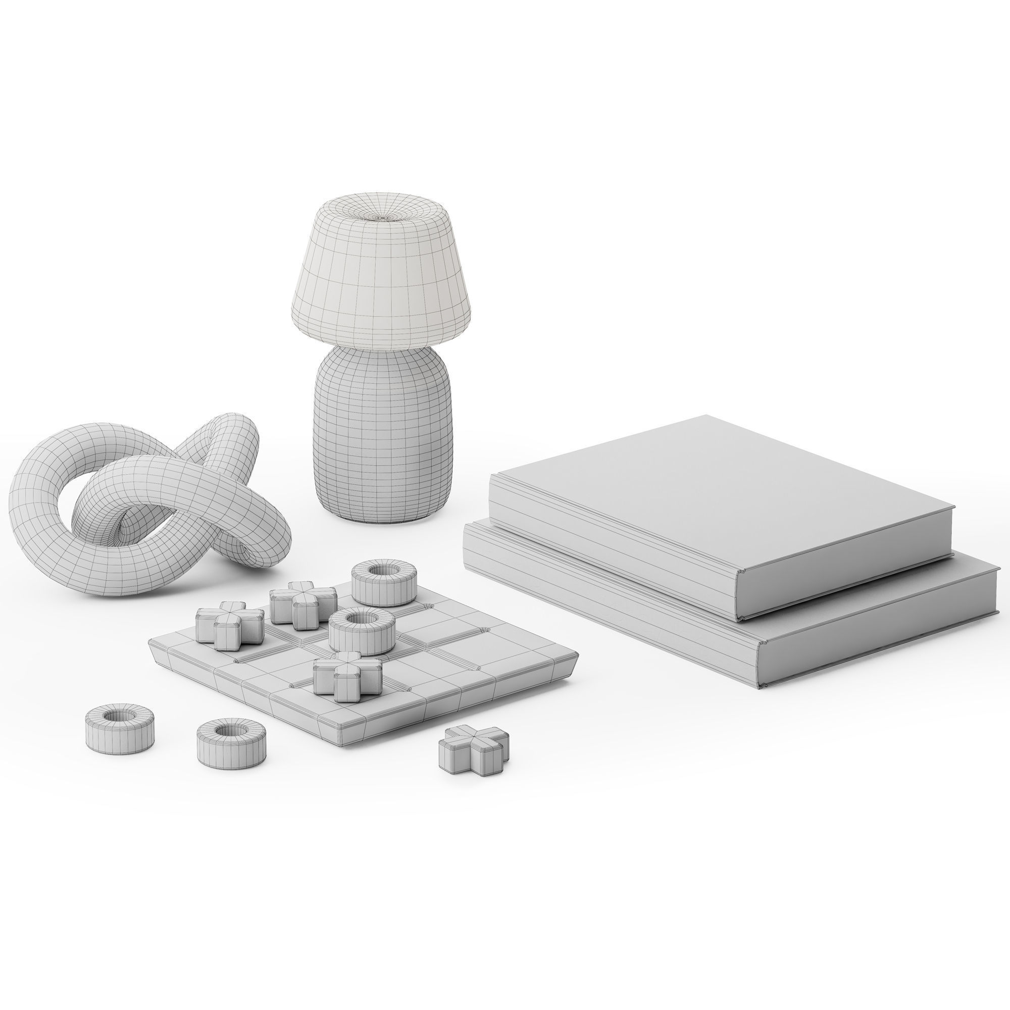 Coffee table decor 04 3D model_4