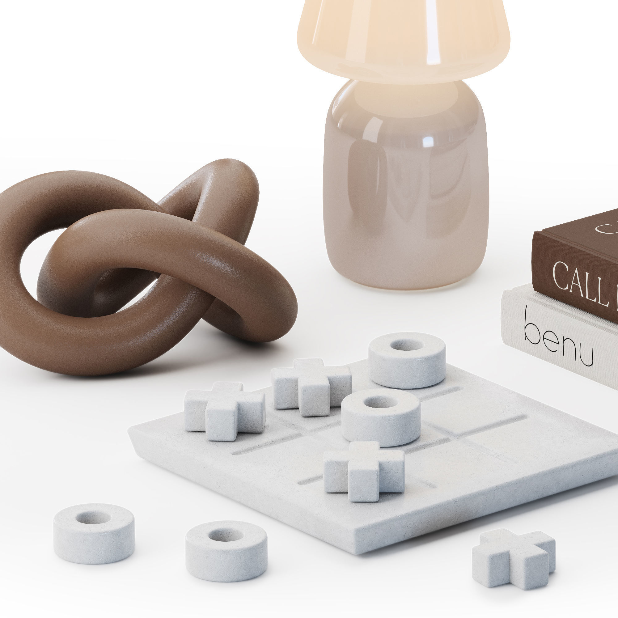 Coffee table decor 04 3D model_2