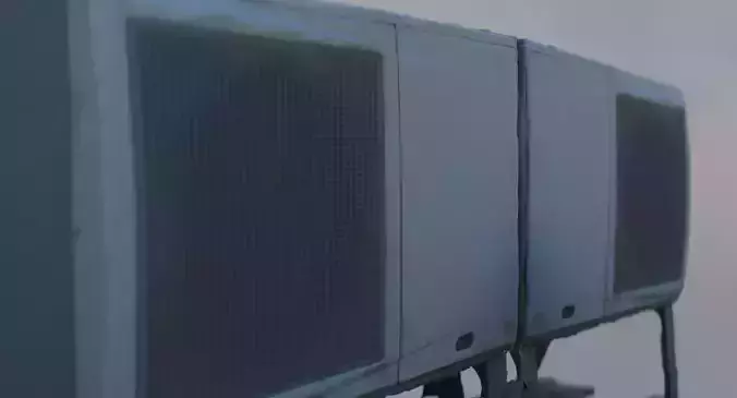 Aircondition Low-poly 3D model