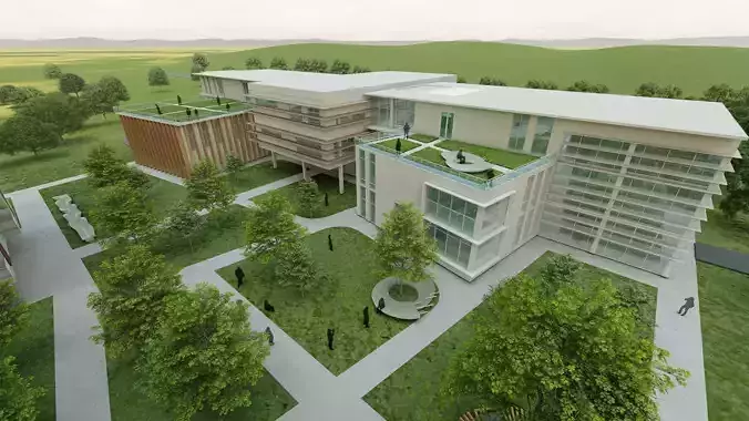 Modern Architectural Building model