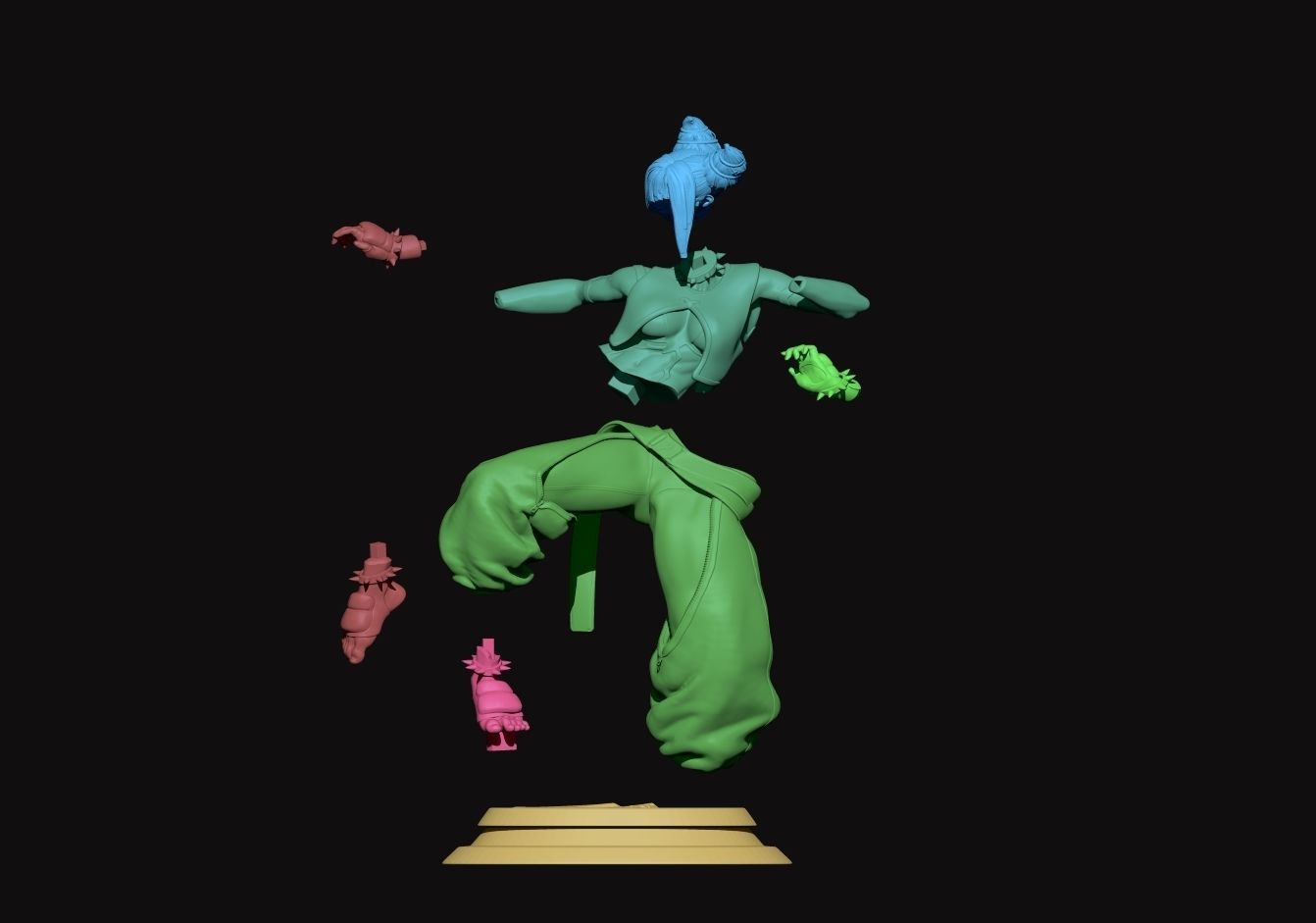 street fighter 6 Juri Han  3D print model_2