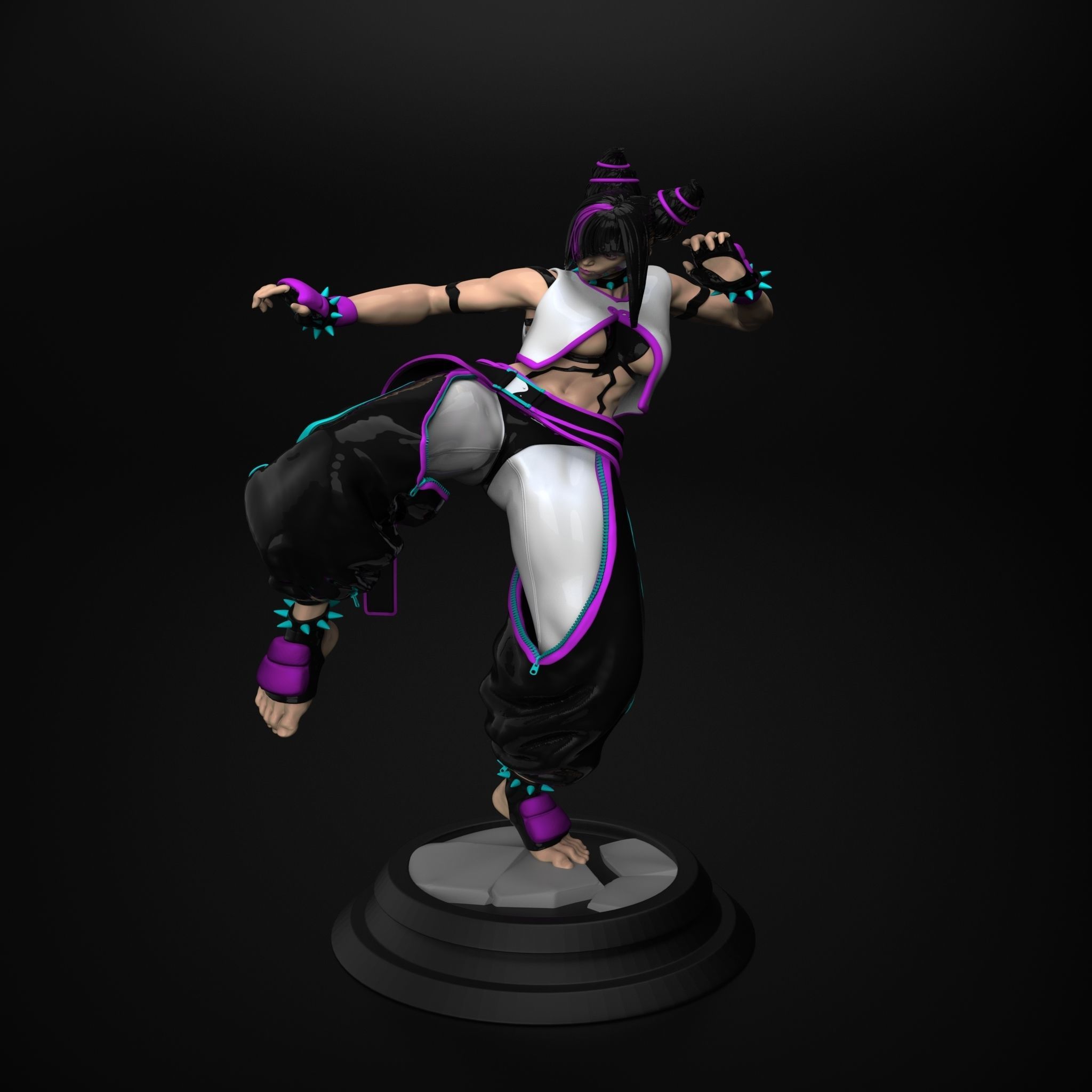 street fighter 6 Juri Han  3D print model_10
