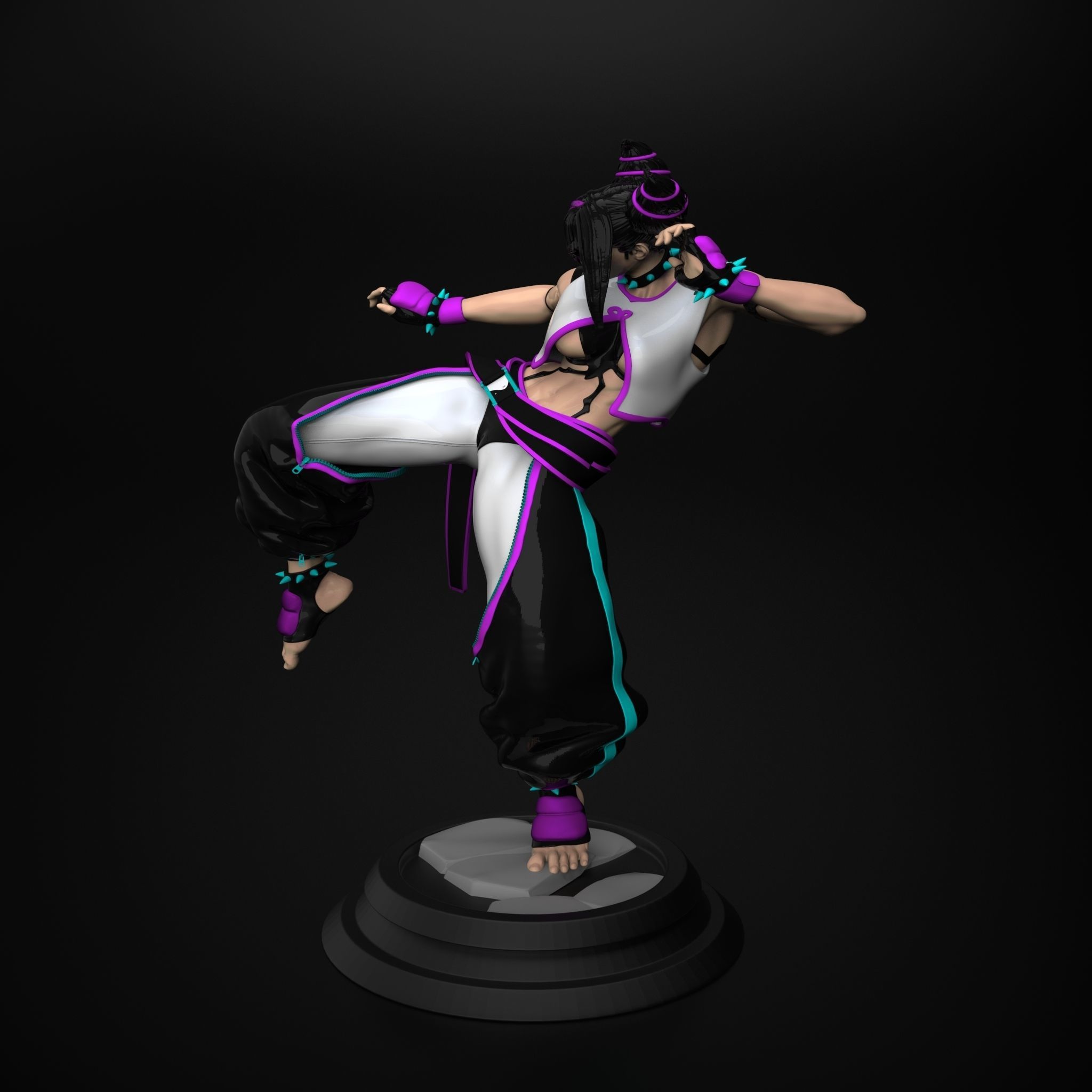 street fighter 6 Juri Han  3D print model_9