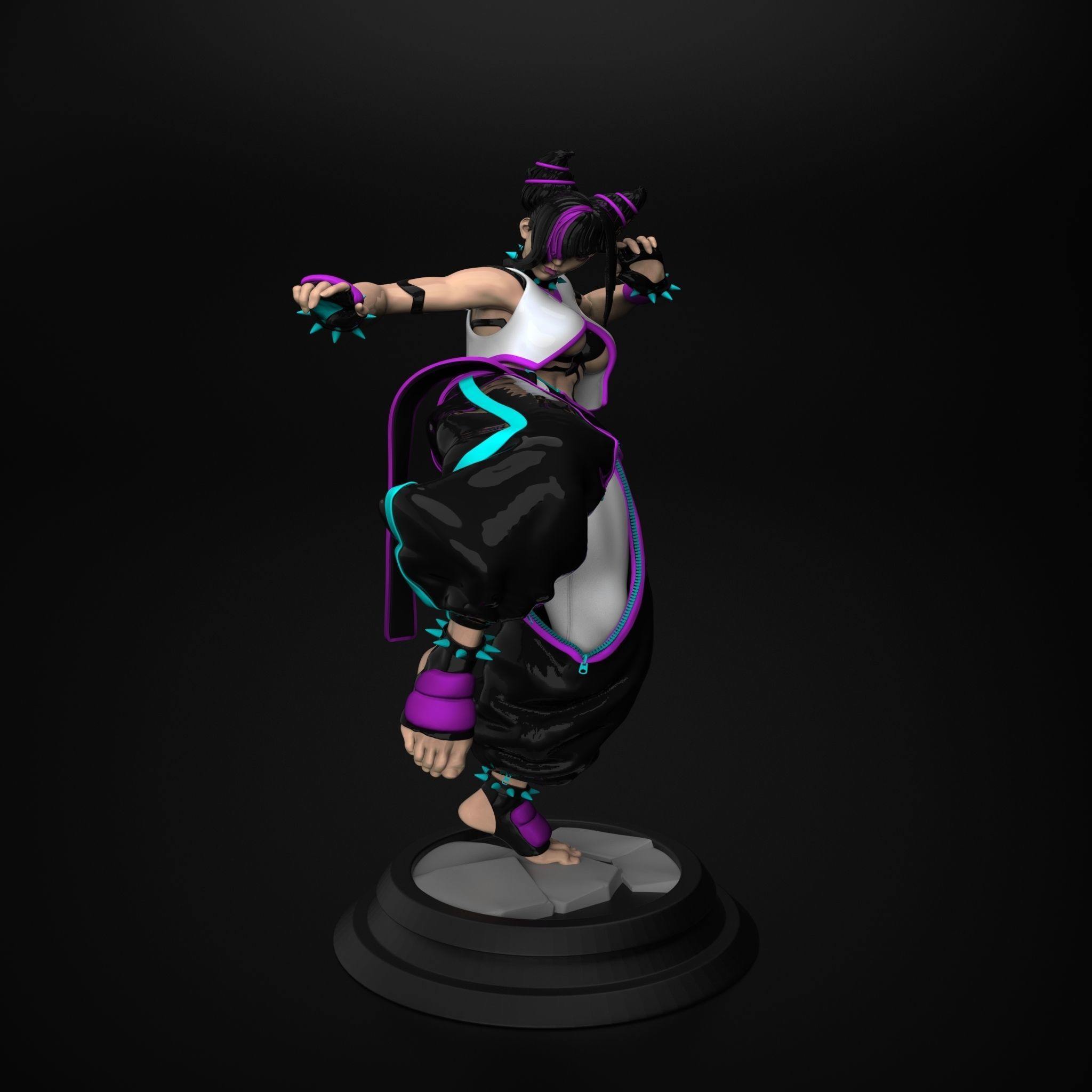 street fighter 6 Juri Han  3D print model_8