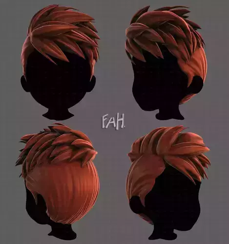 3D Hair style for boy V115