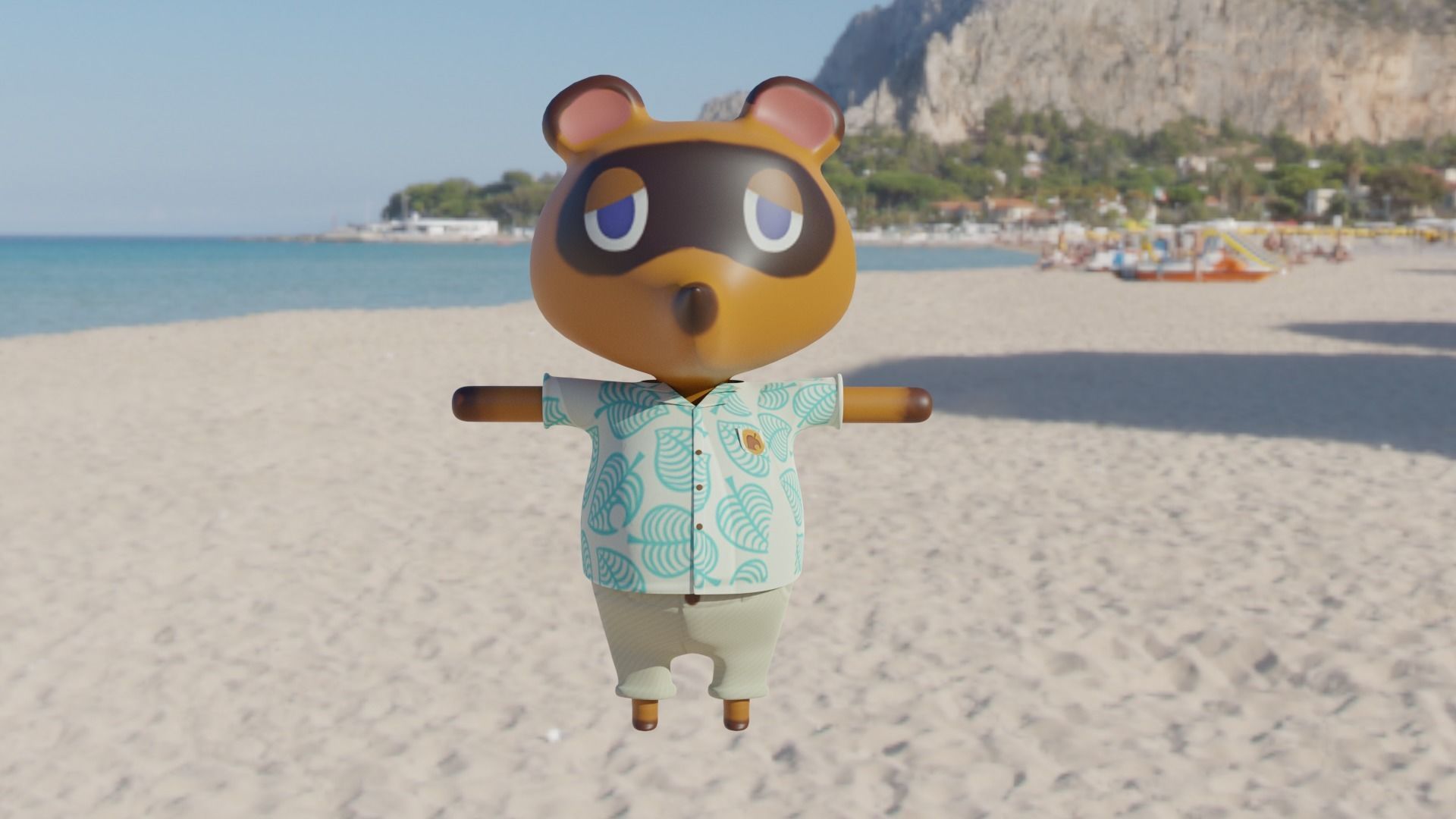 Tom Nook New Horizons Rigged 3D model_13