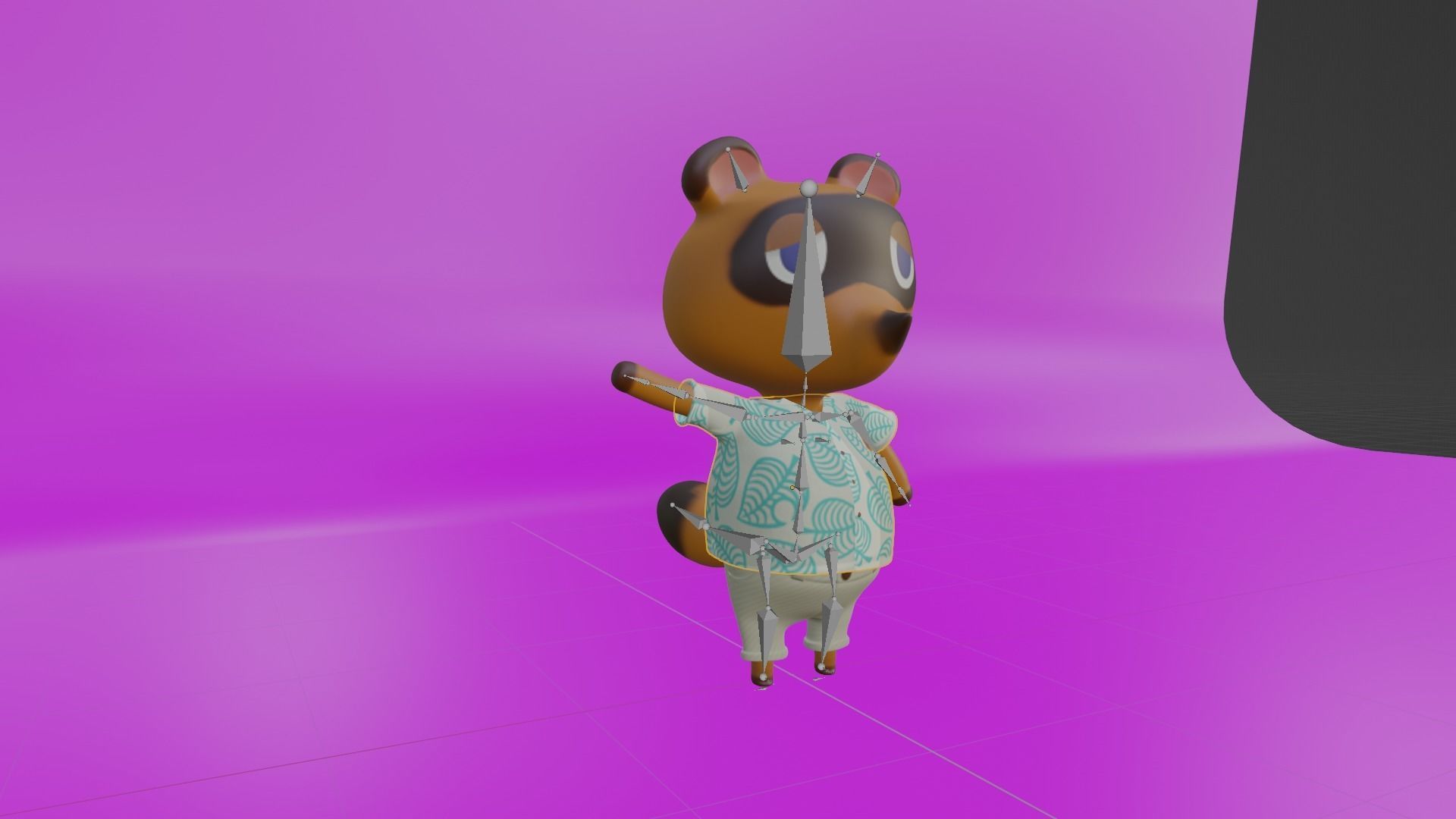 Tom Nook New Horizons Rigged 3D model_6