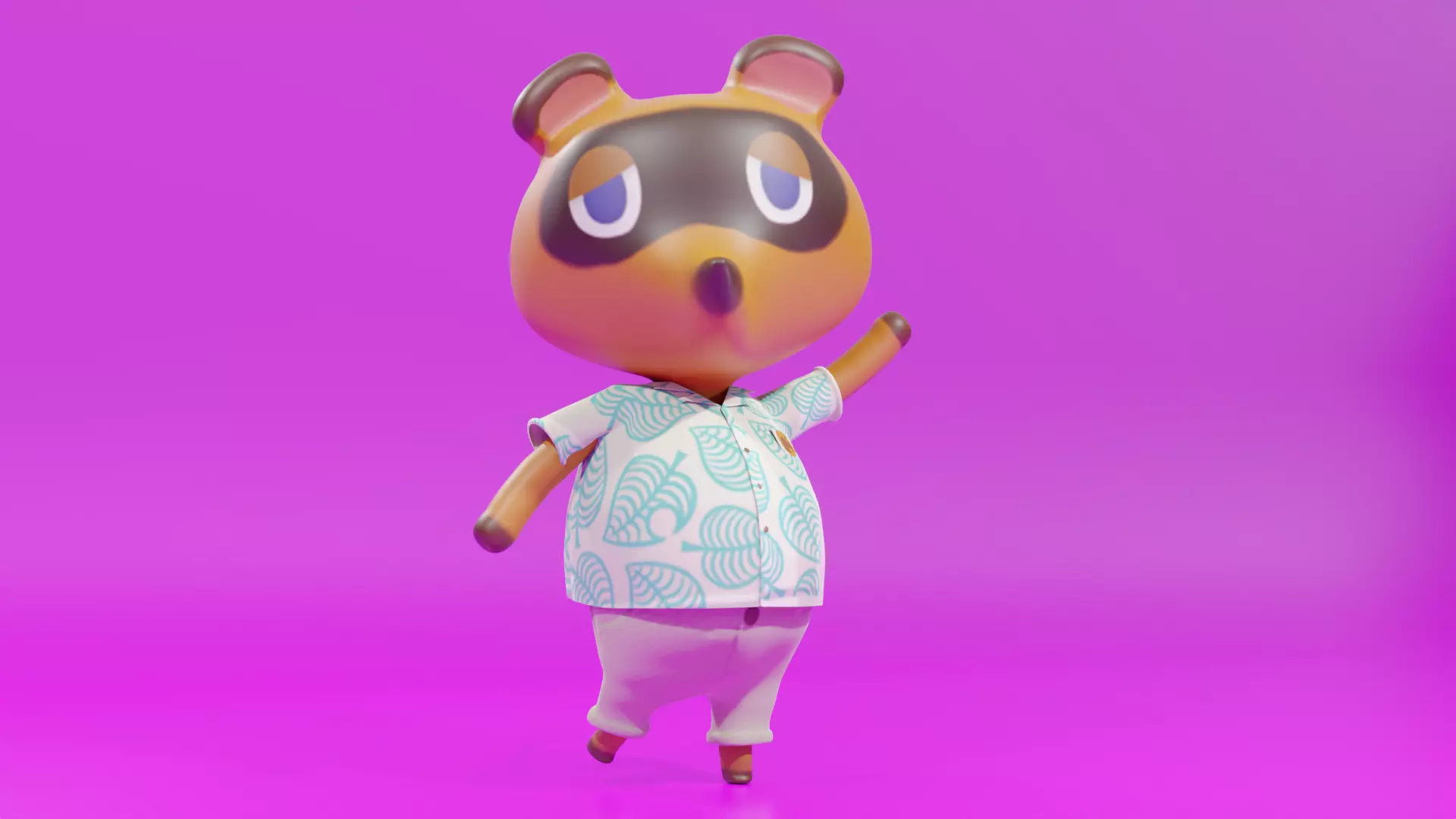 Tom Nook New Horizons Rigged 3D model_0