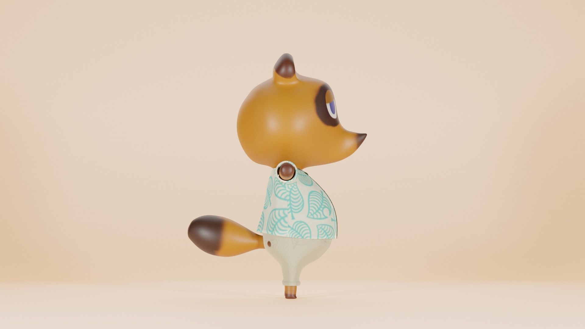 Tom Nook New Horizons Rigged 3D model_10