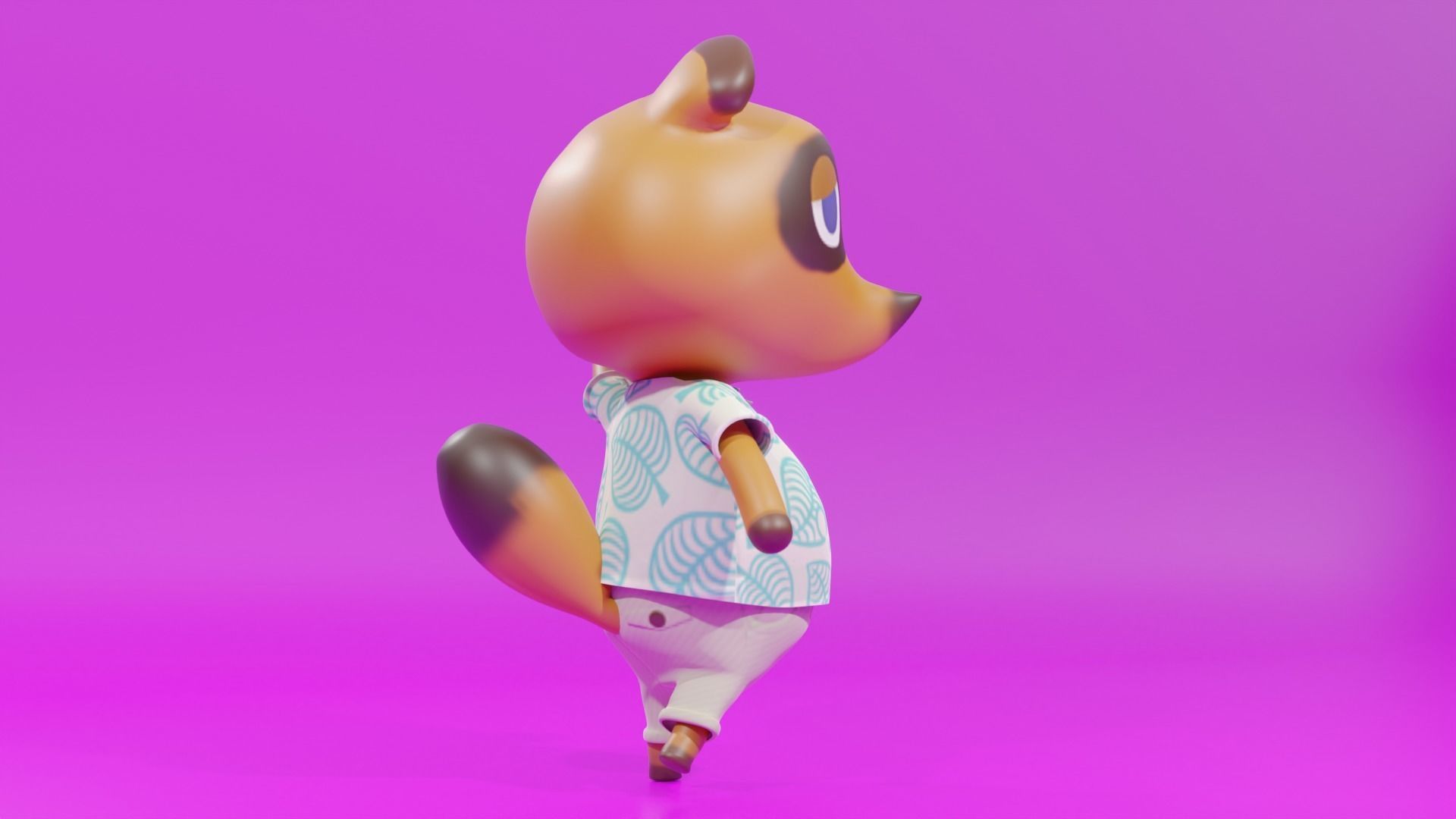 Tom Nook New Horizons Rigged 3D model_2