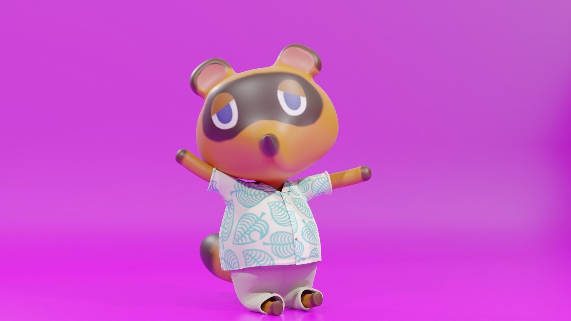 Tom Nook New Horizons Rigged 3D model_18