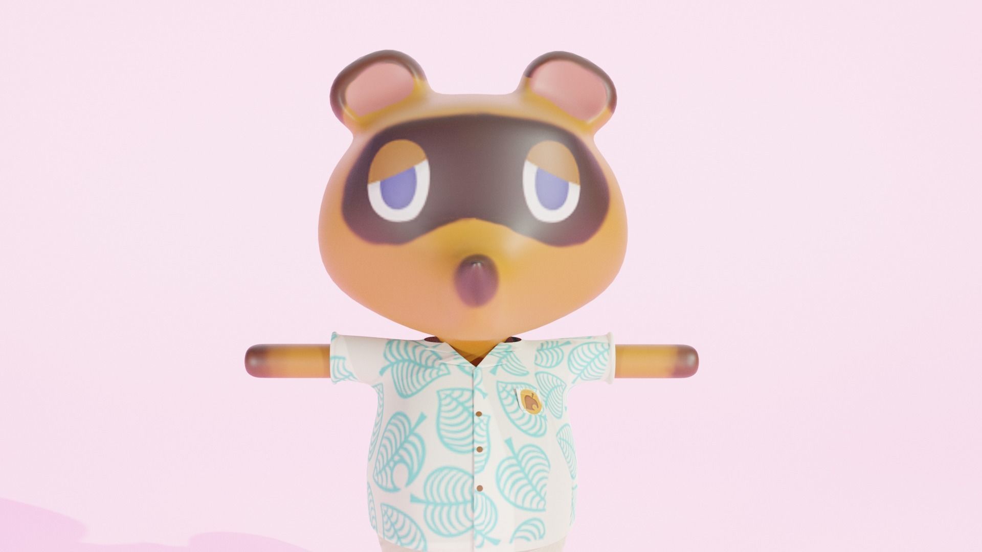 Tom Nook New Horizons Rigged 3D model_9