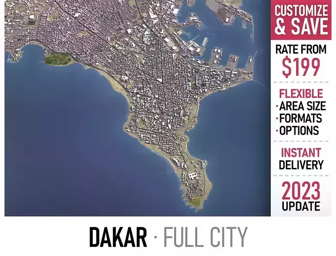 Dakar - 3D City Model