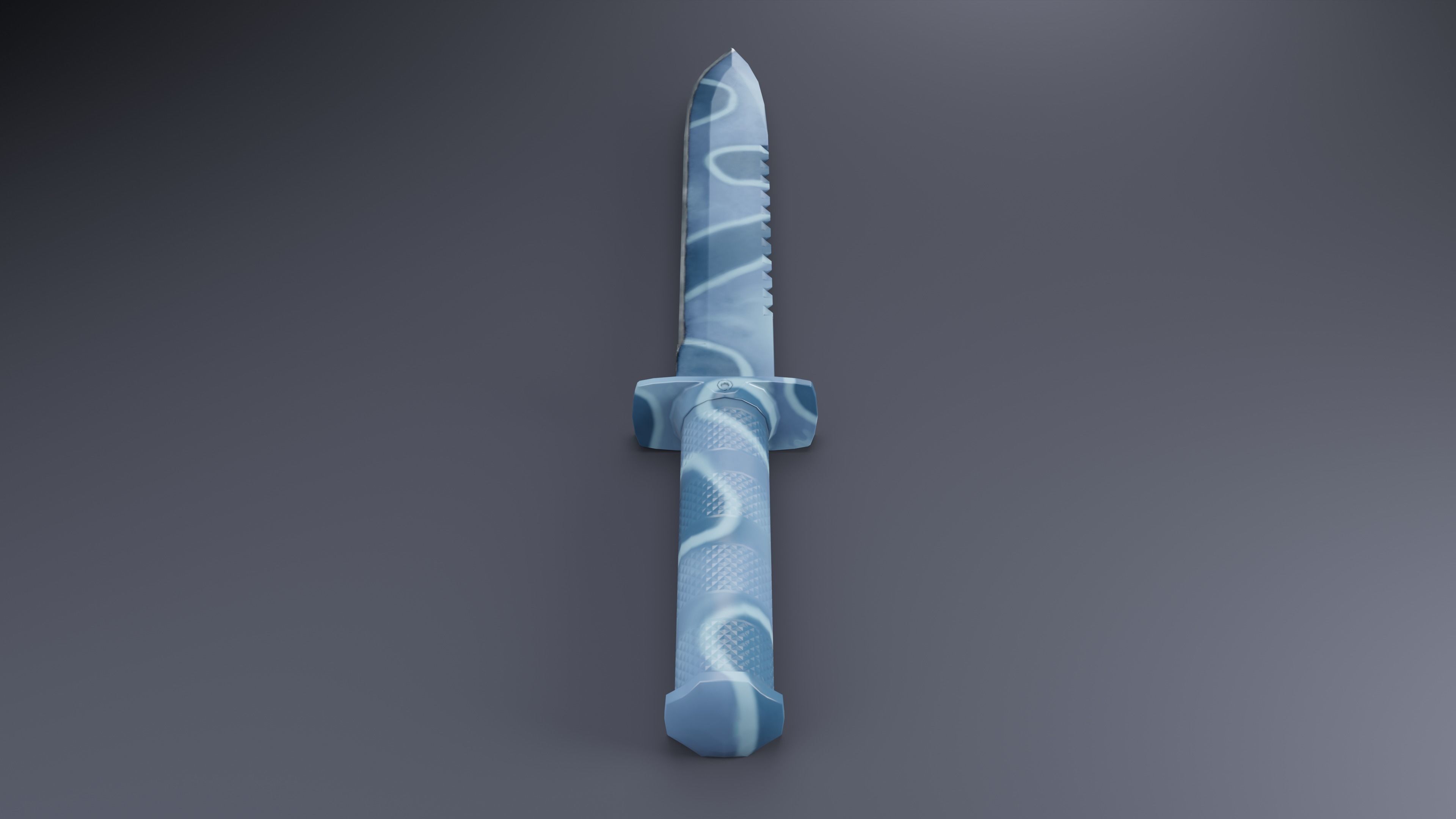 Combat Knife 01 Low-poly 3D model_15