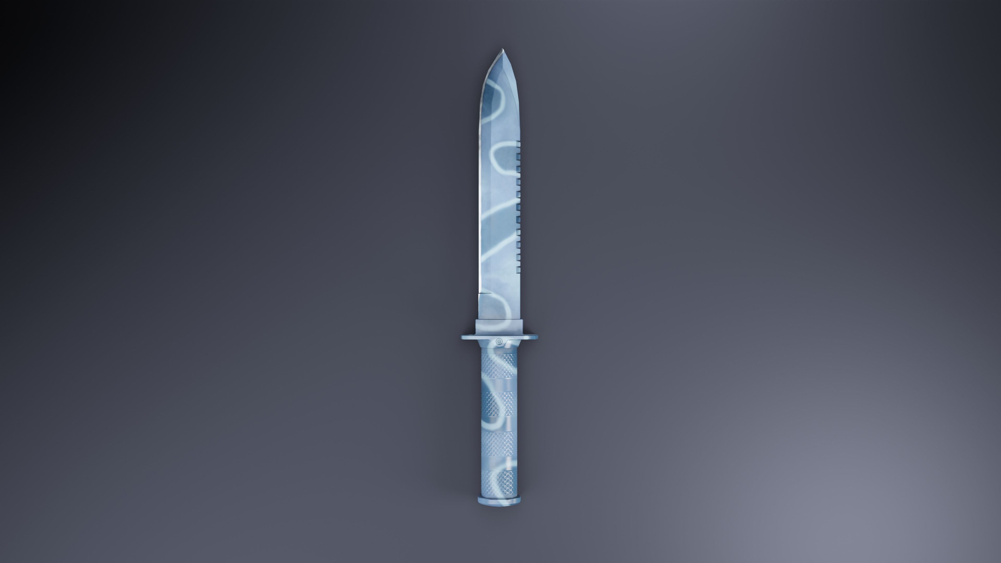Combat Knife 01 Low-poly 3D model_17