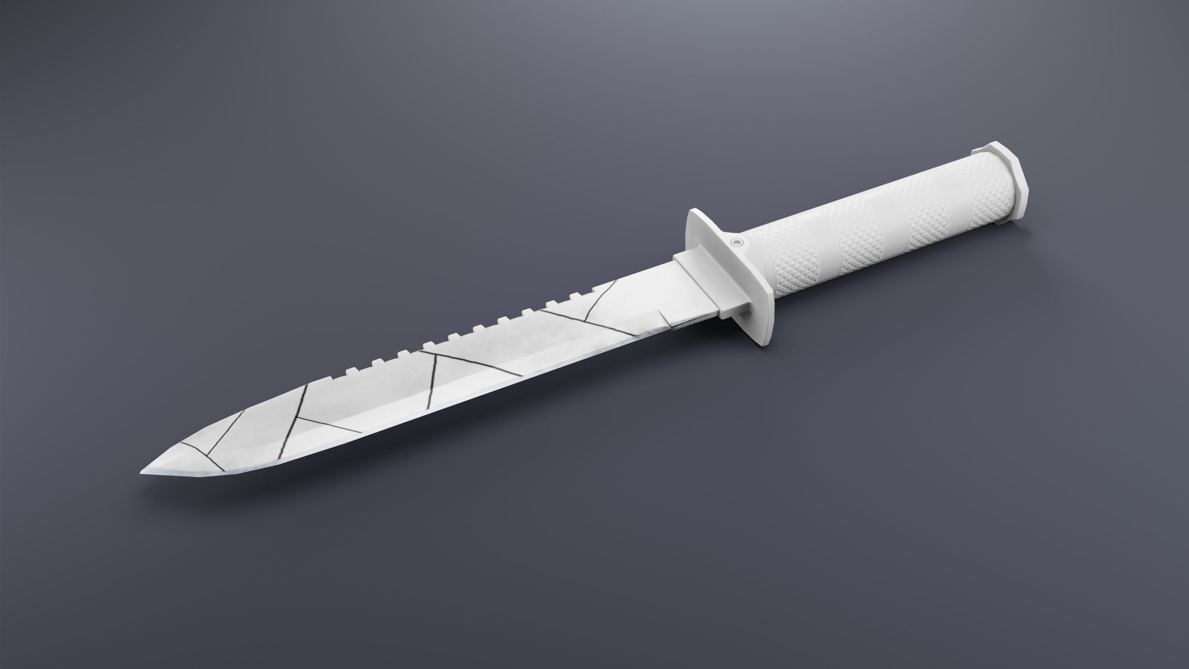 Combat Knife 01 Low-poly 3D model_6