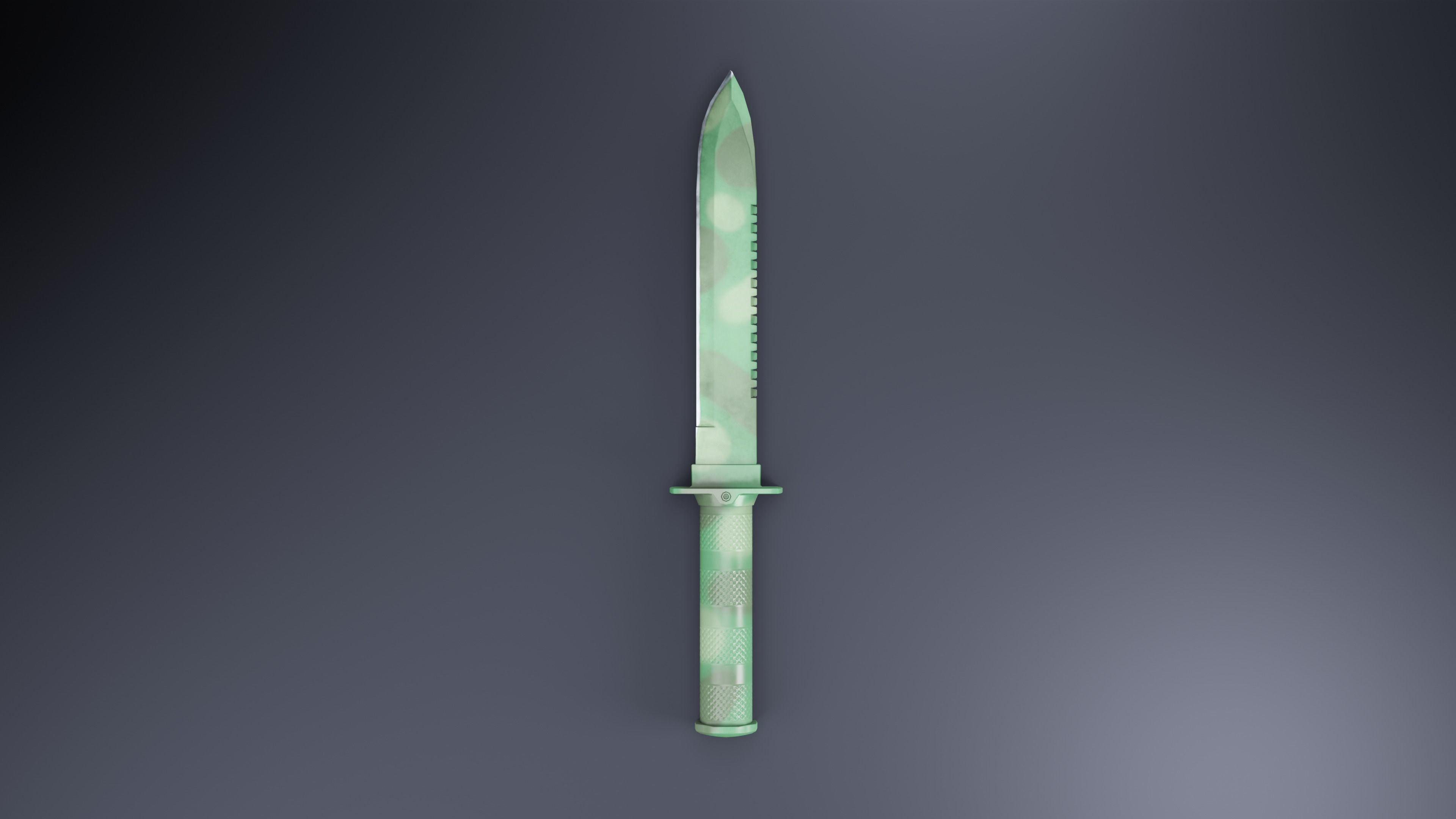 Combat Knife 01 Low-poly 3D model_13