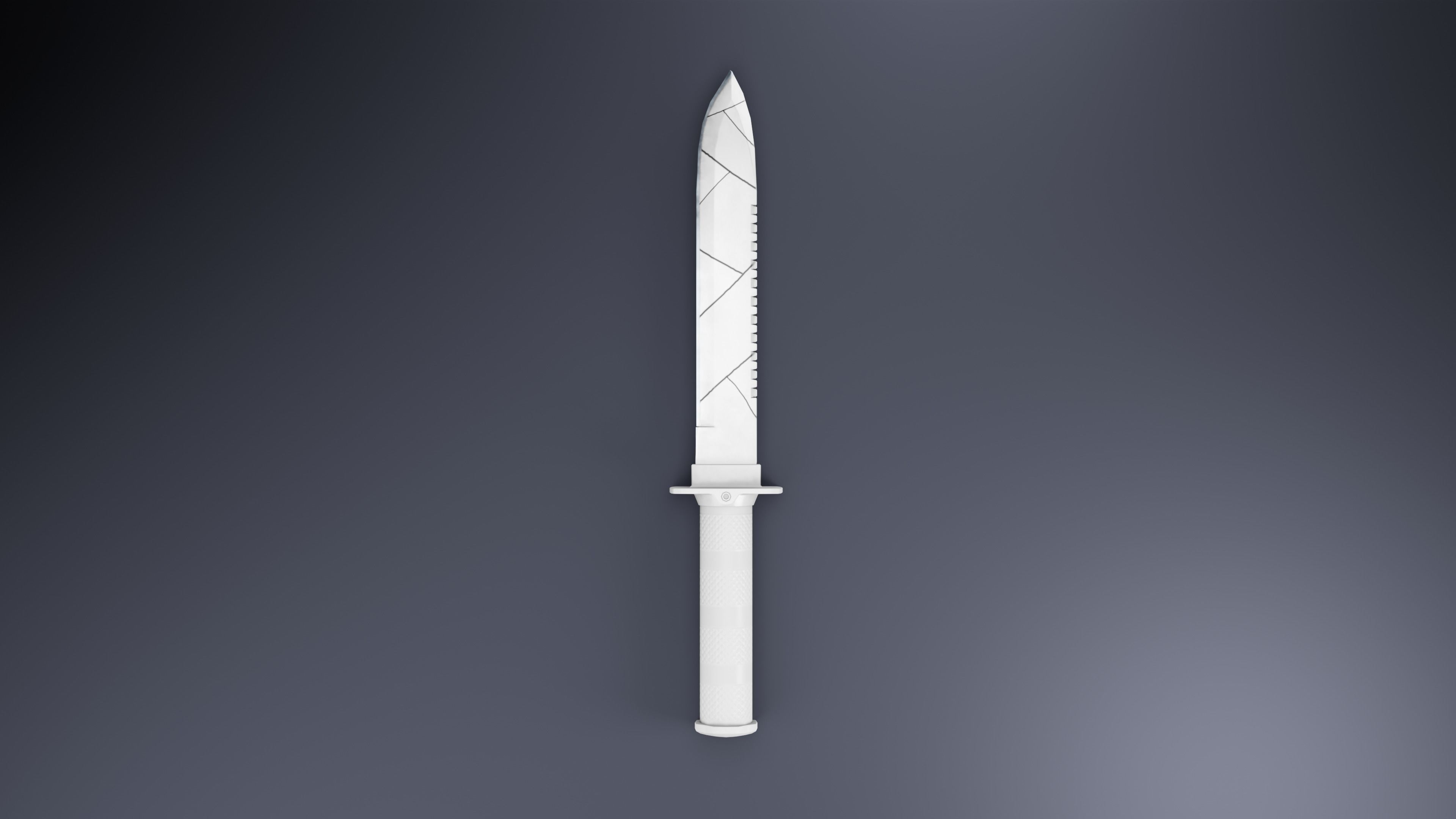 Combat Knife 01 Low-poly 3D model_9