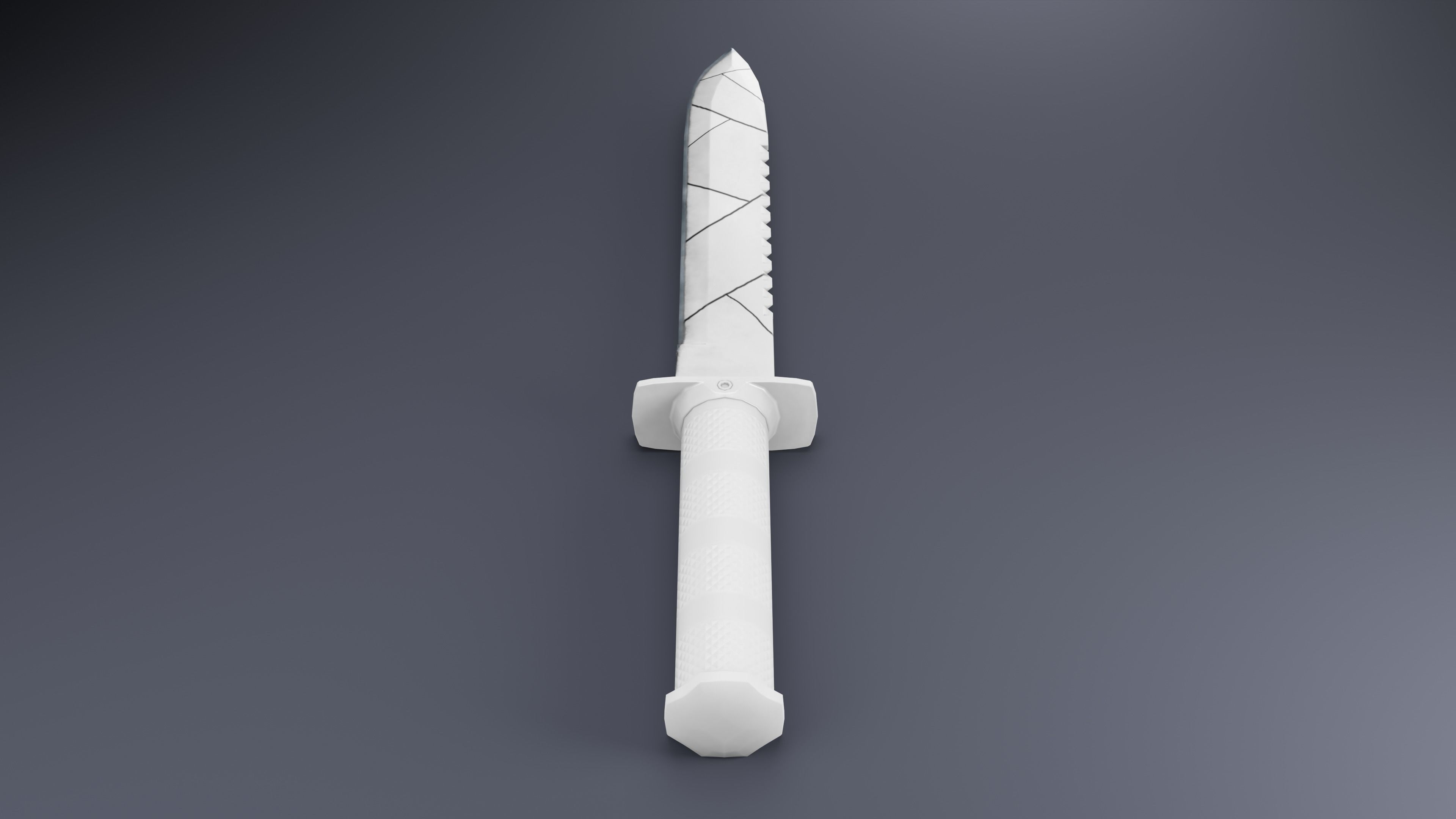Combat Knife 01 Low-poly 3D model_7