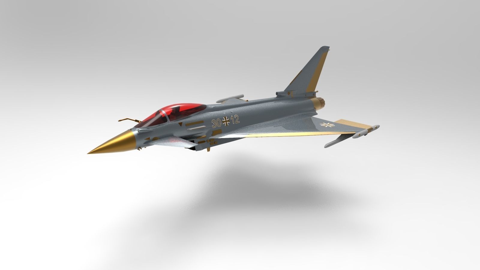 Eurofighter Typhoon FGR4 3D model_1